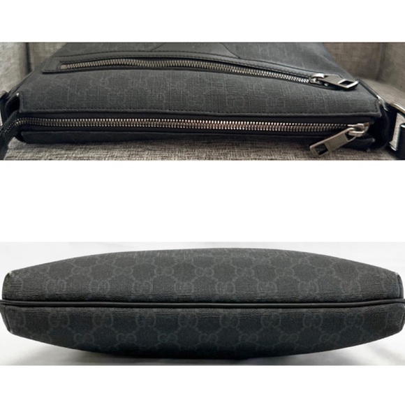 UNISEX 💯Authentic Gucci Supreme Coated Canvas Gg Messenger Crossbody Bag - Picture 5 of 16